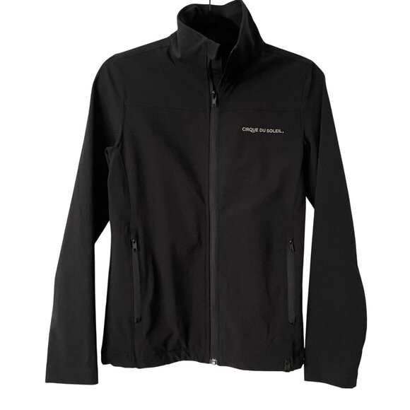 Rudsak x Cirque Du Soleil Black Softshell Jacket Graphic Full-Zip Pockets Men XS - Picture 1 of 9